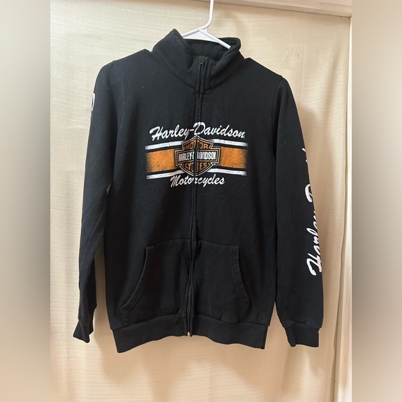 Harley-Davidson Tops - Harley-Davidson Black Full Zip Hoodie | Size M | Manchester NH
